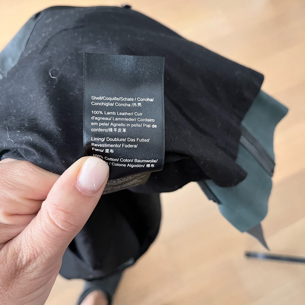 Muubaa Black Genuine Leather Shirt, US4! - Picture 5 of 5